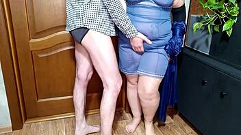 Cute mature woman with a huge ass gets a load of hot cum
