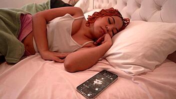 Redhead ends up in a threesome with her friend and boyfriend
