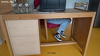 College roommate submits to mistress domination