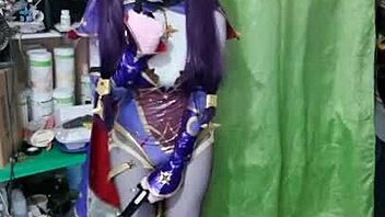 Exclusive HD video of a Japanese anime cosplay girl masturbating