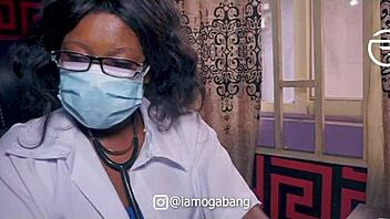 Amateur black student gets fucked by medical professional