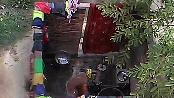 Desi bhabhi's steamy bath time with hidden camera