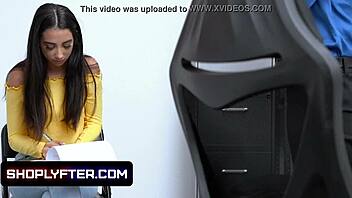 Small tits brunette babe Kiarra Kai gets her pussy pounded in hardcore doggystyle