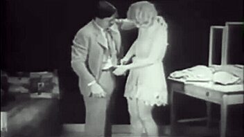 Creampie and blowjob action in vintage porn