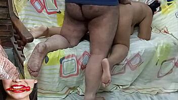 Closeup of Indian mom's pussy fucking and leaking
