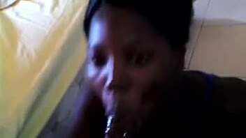 Extreme deepthroat and gagging action with a black amateur teen